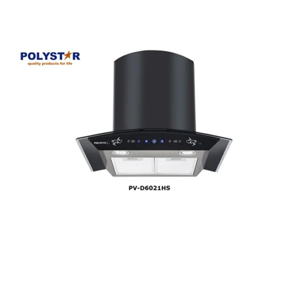 Polystar 60Cm Digital Cooker hood Silver | PV-6021HS
